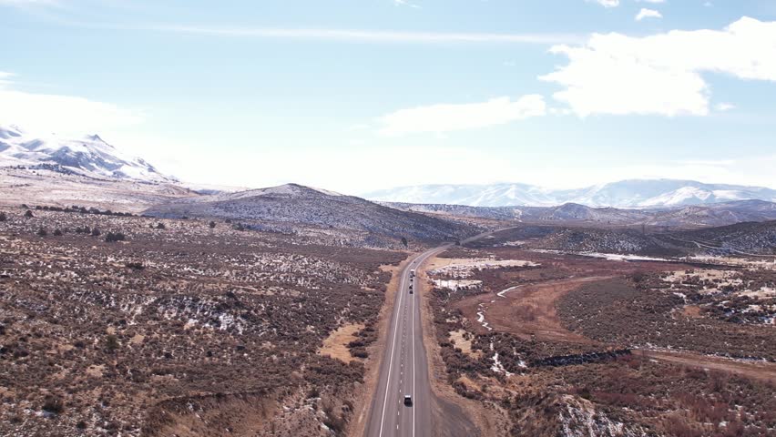 mountains pass road aerial view of Sierra Nevada famous road trip scenic panoramic landscape 