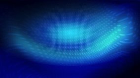 Abstract creative motion grid line and circle on gradient blue background. Video animation Ultra HD 4k footage.