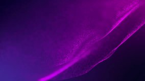Abstract digital particle wave and lights background ,animation cyber or technology background.