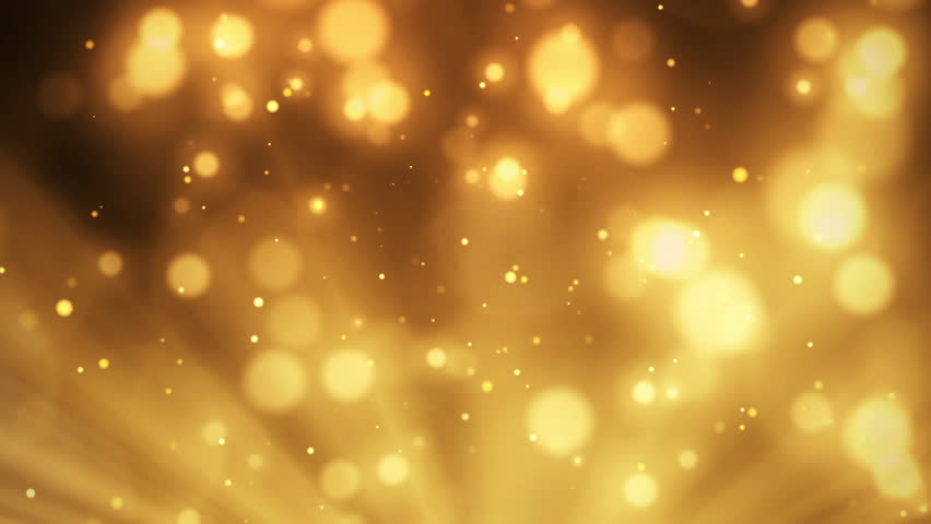 gold particles abstract background with shining golden Floating Dust Particles Flare Bokeh star on Black Background. Futuristic glittering in space. Royalty-Free Stock Footage #1099120371