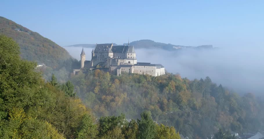 Chateau de Vianden Scenic Drone