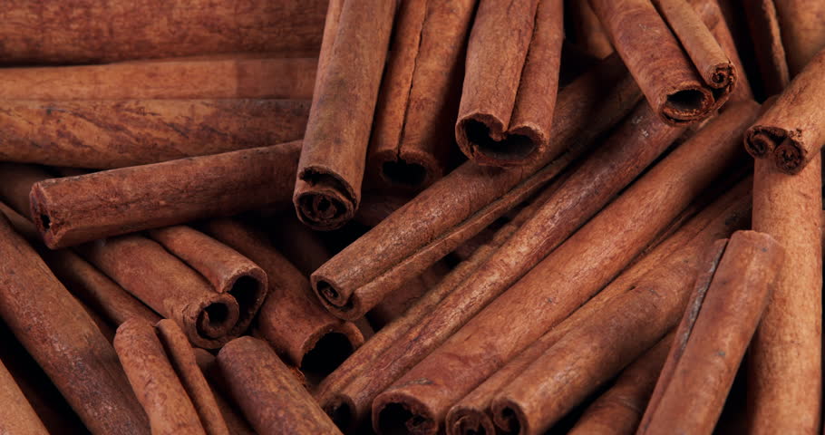 Cinnamon sticks rotate as a background. Fragrant cinnamon close-up. Spices with cinnamon. Food cooking video concept. | Shutterstock HD Video #1099121581