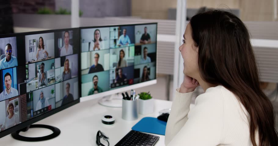 Video Conference Webinar Meeting Business Call Banner