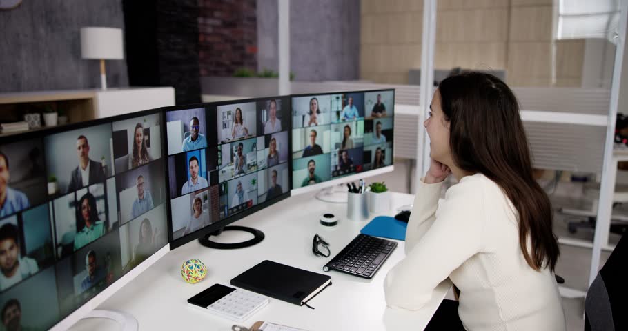 Video Conference Webinar Meeting Business Call Banner