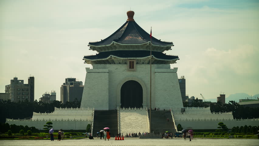Timelapse in a park located in Taipei the capital of Taiwan.