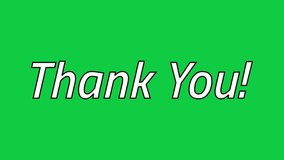 Animated thank you with looping Cut Shape effect in three different backgrounds
