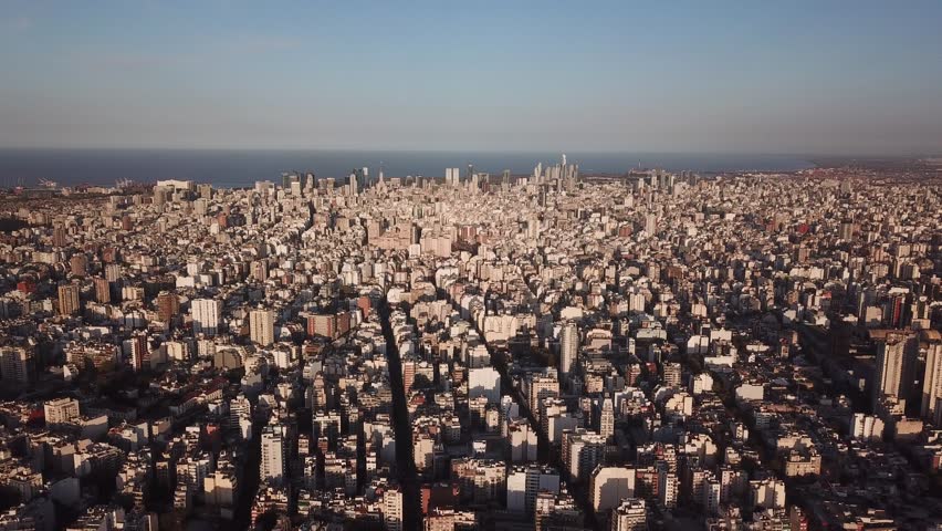 Aerial images (drone) of the city of Buenos Aires, Argentina