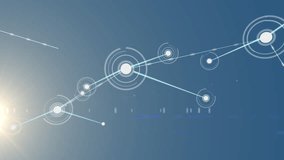 A glowing white spot of light moves in a hypnotic motion on an orange background. Global networks development and digital interface concept digitally generated video. - Powered by Shutterstock - Get 15% off with code: PIKWIZARD15