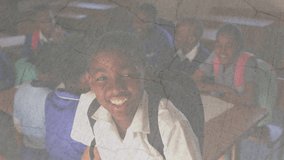 Animation of puzzle pieces and autism awareness month text over diverse schoolchildren. Autism awareness month concept digitally generated video. - Powered by Shutterstock - Get 15% off with code: PIKWIZARD15