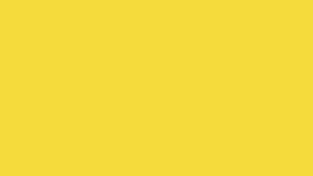 4k vertical video of cartoon hand with fingers on yellow background.