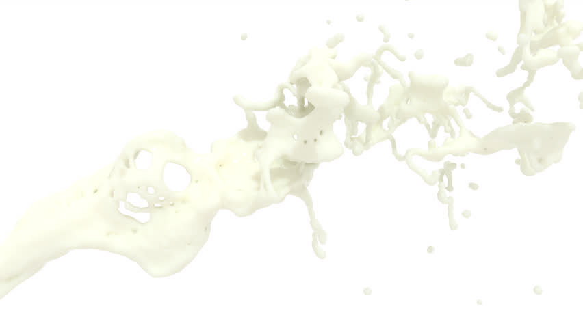 Jet of white milk on a transparent background super slow motion 1000 FPS 4k. 3D Illustration | Shutterstock HD Video #1099197301