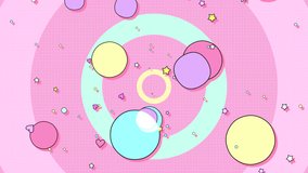 Looped colorful circles and rings motion graphics. - Powered by Shutterstock - Get 15% off with code: PIKWIZARD15