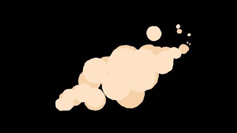 2D FX SMOKE Elements motion graphics hand-drawn animations of cartoon smoke effects. Alpha channel included.   스톡 비디오