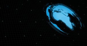 Animation of data processing over black background. Global business and digital interface concept digitally generated video. - Powered by Shutterstock - Get 15% off with code: PIKWIZARD15