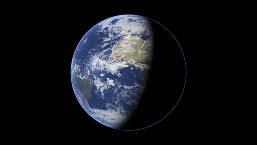 Global 0101: Planet Earth one minute rotate (Loop with Matte). | Shutterstock HD Video #1099219917