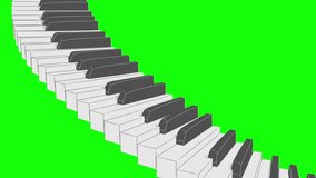 Piano stairs curve loop monotone pattern 