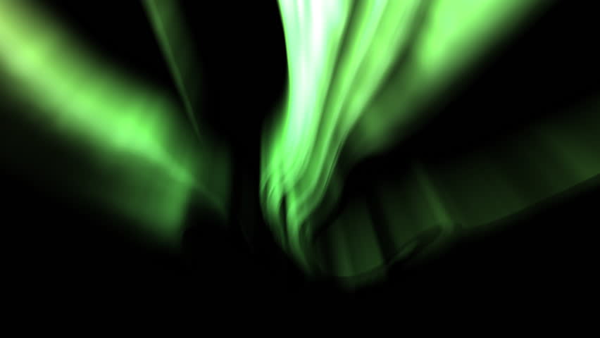 Glowing Aurora Loop Green Animation Royalty-Free Stock Footage #1099234043
