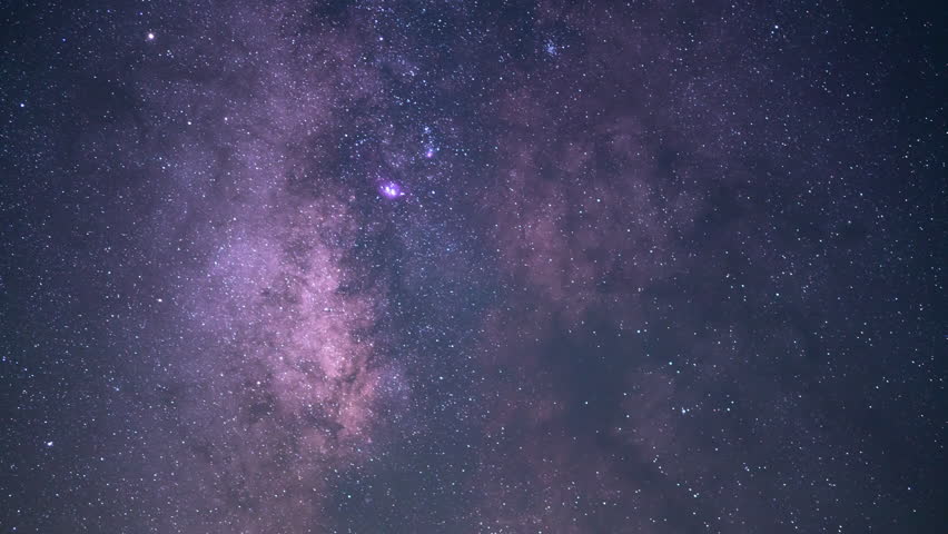 Milky Way Galaxy and Delta Aquarids Meteor Shower Over Trona Pinnacles 85mm South Southeast Sky Purple Death Valley Region California USA Time Lapse | Shutterstock HD Video #1099234127