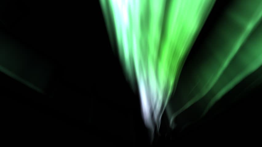 Glowing Aurora Borealis Green Loop | Shutterstock HD Video #1099234309