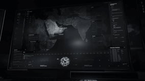 Ai Surveillance Over Global Cyber Network Tracks Position Of Target With Ip Search. Cyber Network Surveillance Software Analyzing Data. Cyber Network Detection Surveillance System. Ui. Spy Technology - Powered by Shutterstock - Get 15% off with code: PIKWIZARD15