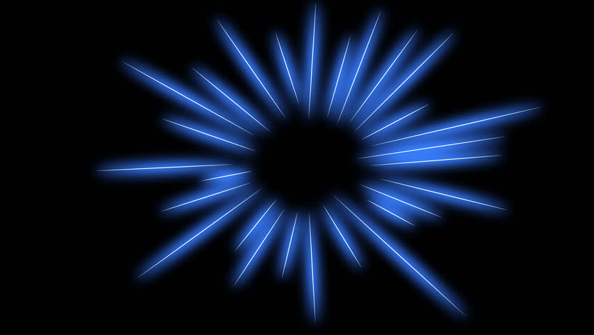 Dynamic blue sparks on a black screen. Stock video with a pulsating energy of 4k  | Shutterstock HD Video #1099256445