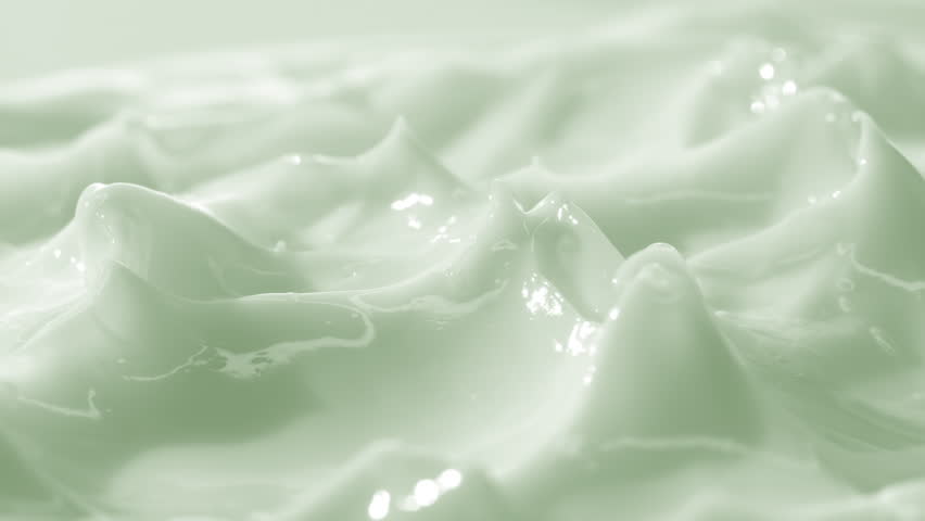 Macro crane turntable shot of green skin care cream surface | Cosmetic cream texture shot for its commercial | Shutterstock HD Video #1099265811