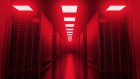 Hacked server racks in server room data center. 3D Illustration - Powered by Shutterstock - Get 15% off with code: PIKWIZARD15
