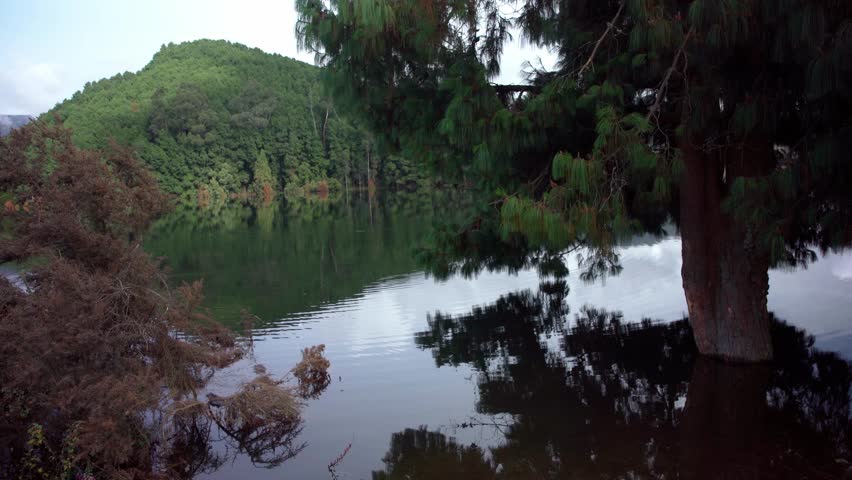 mountain lake in beautiful Colombian nature