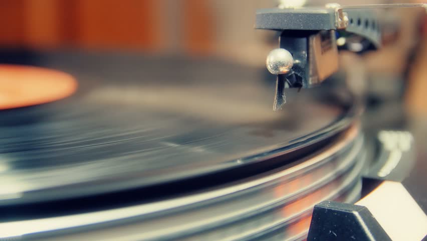 Turntable Player Dropping Stylus Needle On Stock Footage Video 100 Royalty Free Shutterstock