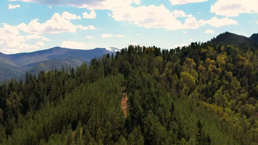 Aerial 4K Footage of moumtains and forest in the foreground. Unique nature of Altai Republic Russia. Great nature view in Altai Republic | Shutterstock HD Video #1099288223