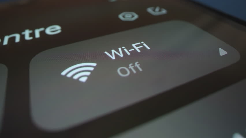 Macro shot of connecting smartphone to hotel wifi, shot with macro probe lens Royalty-Free Stock Footage #1099289807