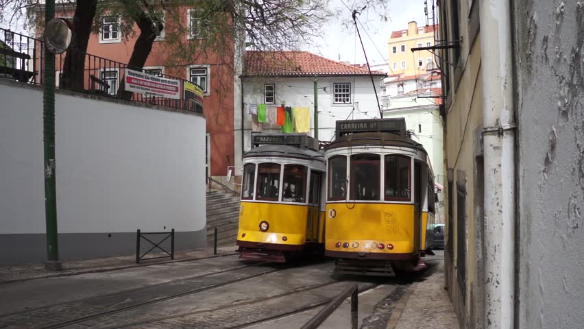 Lisbon tram drive-by | Shutterstock HD Video #10993079