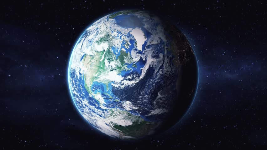 Earth zoom in from space to Fort Wayne, Indiana, USA. Followed by zoom out through clouds and atmosphere into space. Satellite view. Travel intro