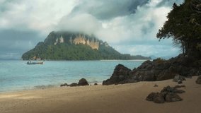 Tropic nature landscape 4k cinematic stock video. Krabi, Thailand.