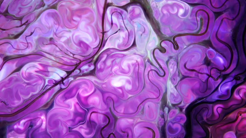 Fluid art texture. Backdrop with abstract iridescent paint effect