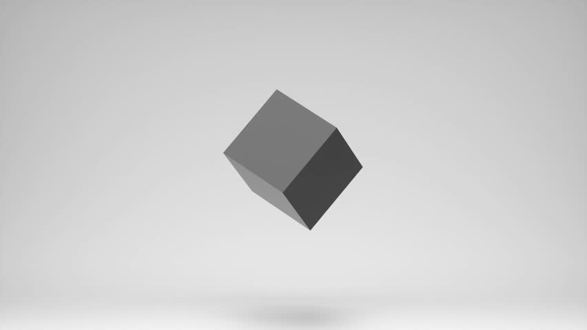 3d render of monochrome abstract art video animation surreal 3d composition with flying rotating black cube box with small splash white balls spheres dust particles in water liquid structure around   Royalty-Free Stock Footage #1099365513