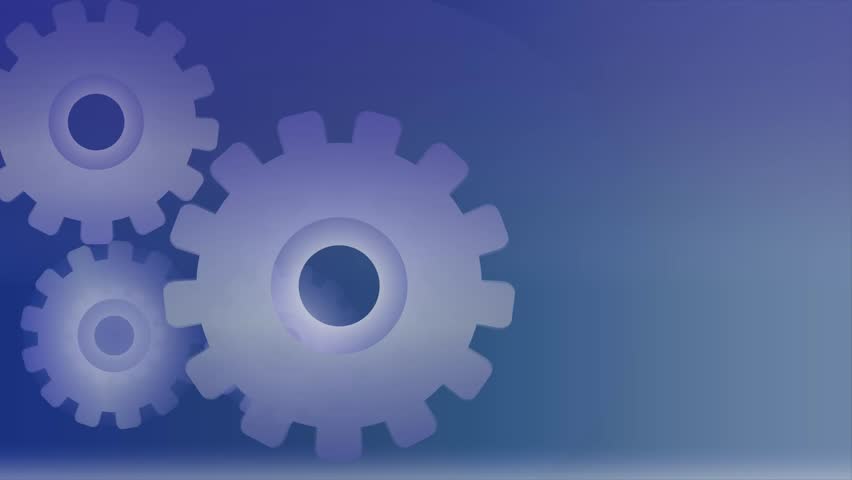 Gear wheel animated background with blue color. Cogwheel background animation. Mechanism animation footage.
 Royalty-Free Stock Footage #1099376513