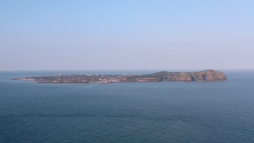 Drone View of Jeju Island in South Korea