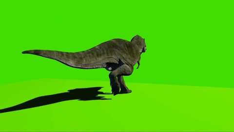 (4K) Looping Velociraptor Running Angle 3