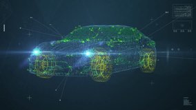 Car-plexus-animation-ui. CAR 2d animation. Plexus - Powered by Shutterstock - Get 15% off with code: PIKWIZARD15