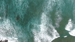 Overhead view of the waves. Haleiwa, Hawaii. North shore of Oahu 7