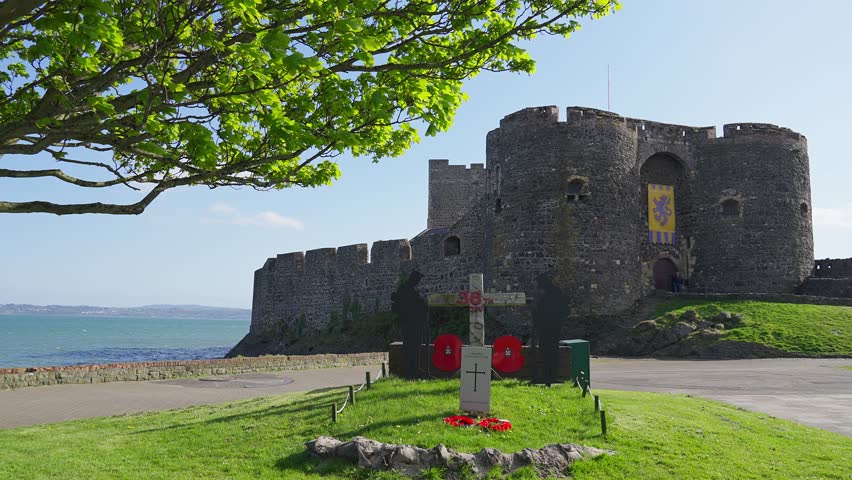 Carrickfergus Castle near the city of Belfast - Ireland travel photography