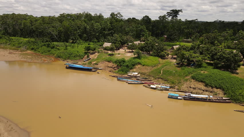 Amazonian people of peru, Purus river, Ucayali region, border with Brazil.