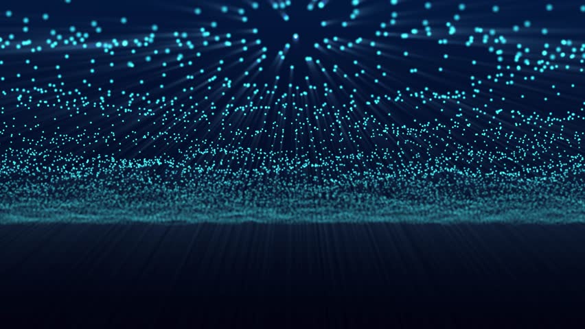 Dynamic wave of glowing particles. Abstract digital background. Data flow information. Concept of digital communication. Big data visualization. 3D rendering. 4k animation. | Shutterstock HD Video #1099416995