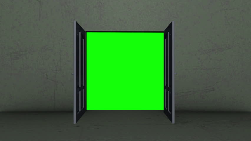Door opening with green screen | Shutterstock HD Video #1099420519