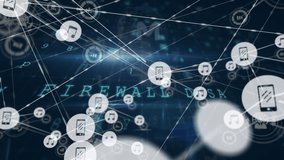 Animation of network of connections and caucasian male hacker over data processing. Global business and digital interface concept digitally generated video. - Powered by Shutterstock - Get 15% off with code: PIKWIZARD15