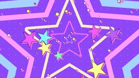 Looped colorful stars, circles, and hearts motion graphics. - Powered by Shutterstock - Get 15% off with code: PIKWIZARD15
