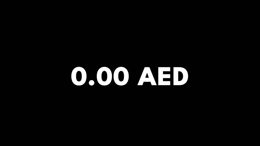 1 Million Emirate Dirham Counter Number from 0 to 1000000 AED. Electric Money Counting Digits Numbers. Business Profit and Income, Financial Freedom, Millionaire and Billionaire Royalty-Free Stock Footage #1099426095