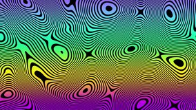 Moving random wavy texture. Psychedelic wavy animated abstract curved shapes. HD Looping footage.