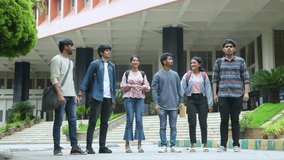Cheerful group of graduated students jumping at college campus after completion of degree class or positive results - concept of freedom, aspirations and successful - Powered by Shutterstock - Get 15% off with code: PIKWIZARD15